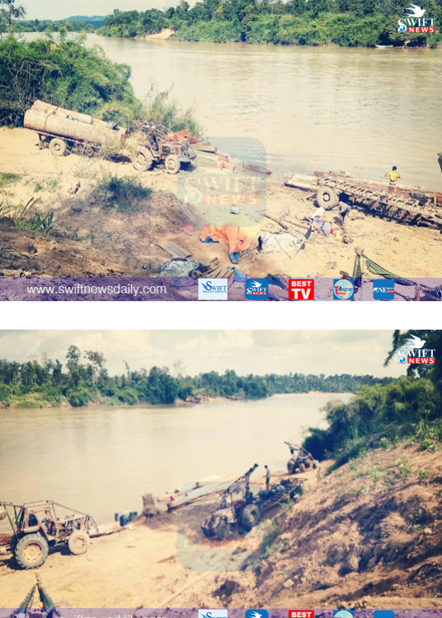 ឈ្មួញឈើខុសច្បាប់ឈ្មោះ ហ៊ូវ ជឺវ៉ៃ និងឈ្មោះ ស៊ីនឿន ប្រើគ្រឿងចក្រកាប់បំផ្លាញធនធានព្រៃឈើ ក្នុងស្រុកអូរយ៉ាដាវ និងស្រុកអណ្តូងមាស ខេត្តរតនគិរី